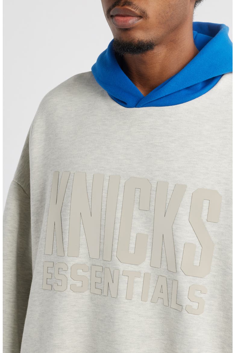 x NBA New York Knicks Graphic Hoodie, Alternate, color, LIGHT HEATHER