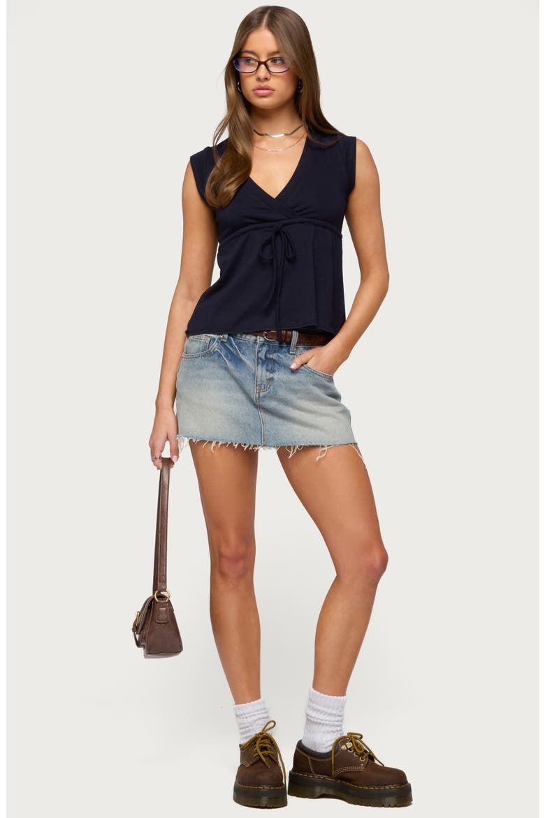 Rusanna Babydoll Tank, Alternate, color, NAVY