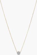 MEJURI Pavé Diamond Round Necklace