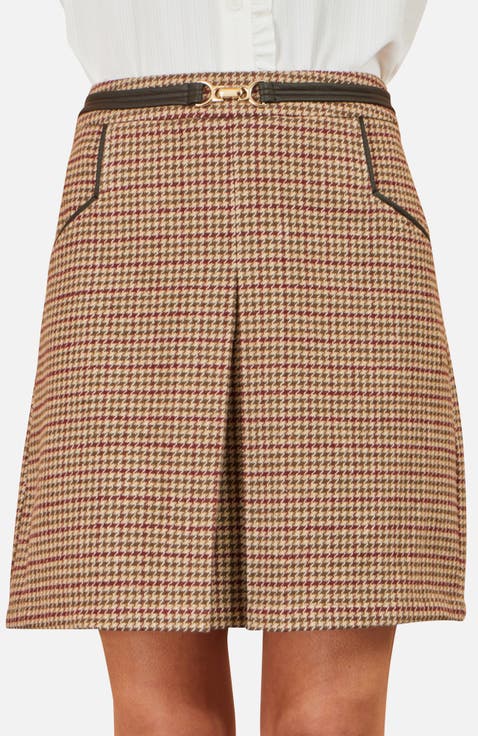 Tailored Check Mini Skirt