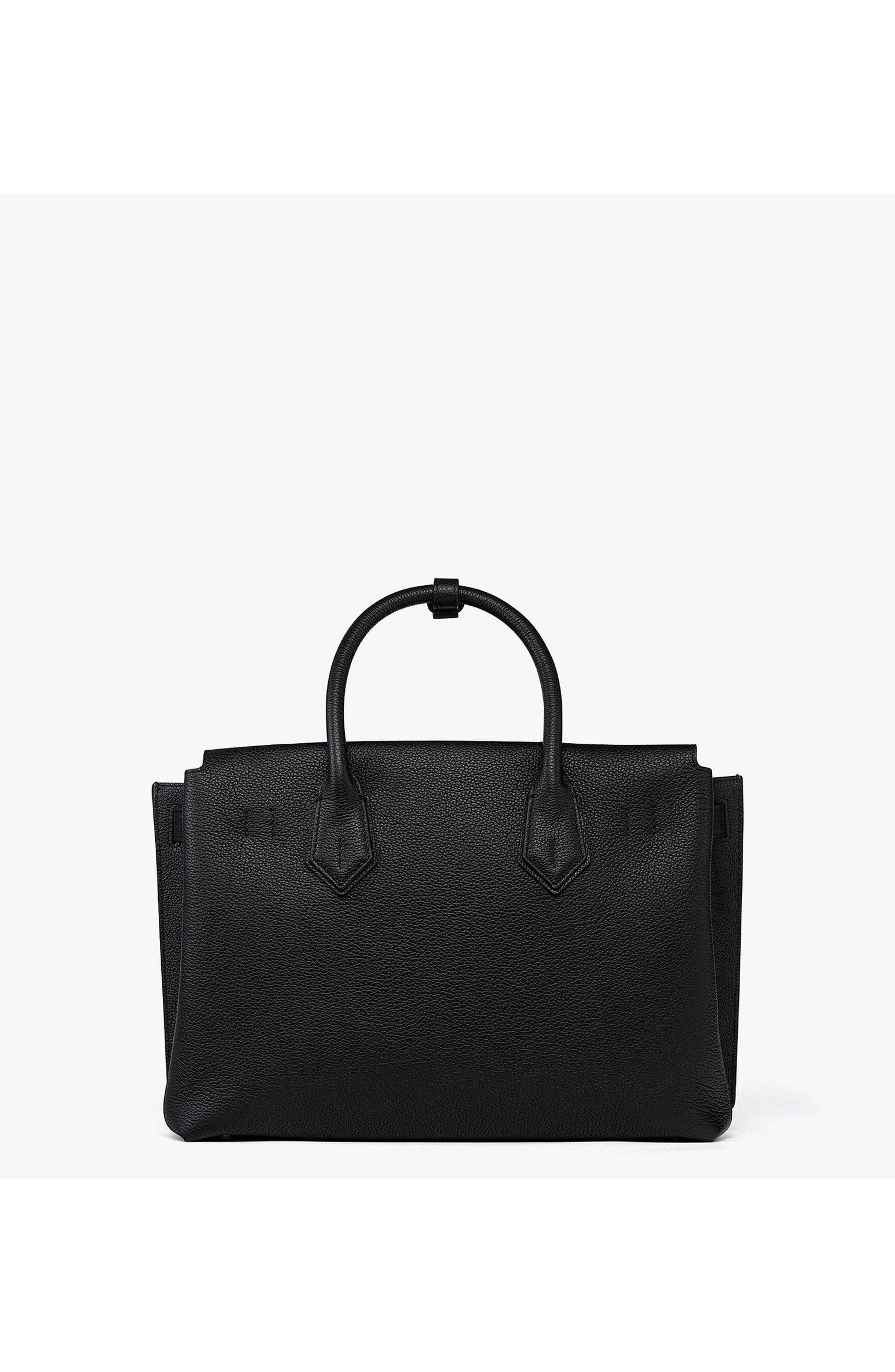 MCM Medium Milla Tote in Spanish Embossed Leather, Alternate, color, Black