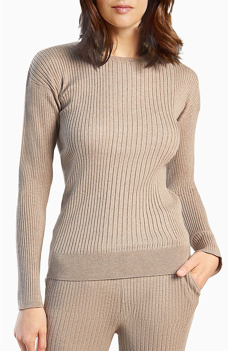 oyun Elevated Rib Crew, Main, color, Sable