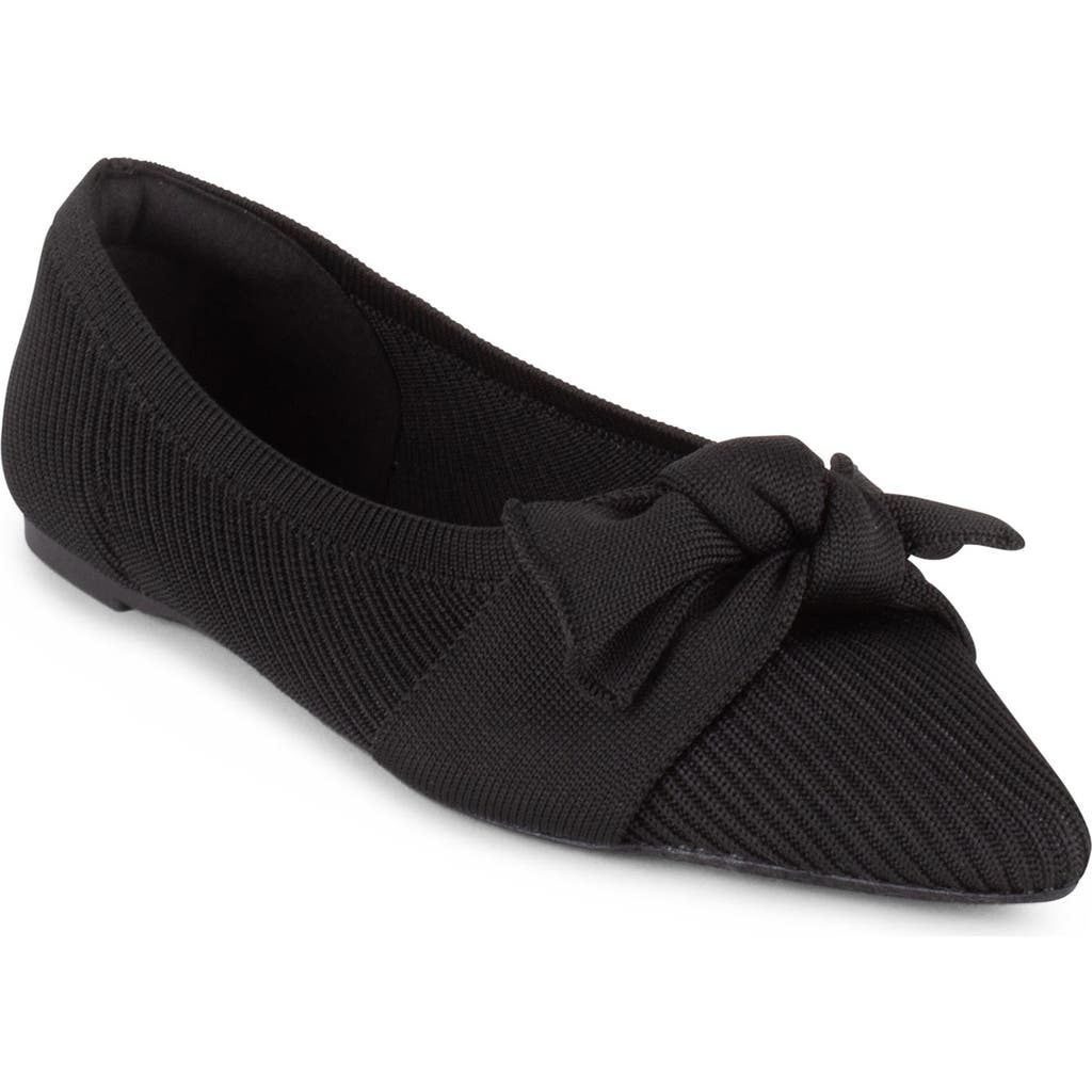 Tahari Montserrat Pointed Toe Flat In Black