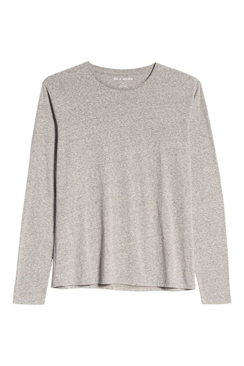 x Alex Costa Marl Long Sleeve T-Shirt, Alternate, color, GREY HEATHER MARL