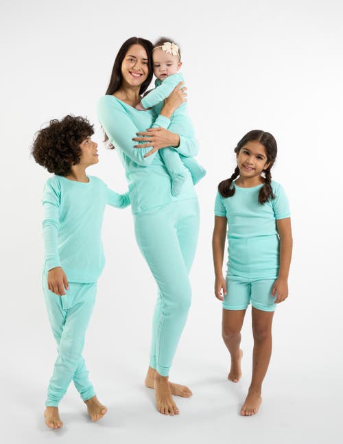 Leveret Cotton Solid Matching Family Pajamas In Multi