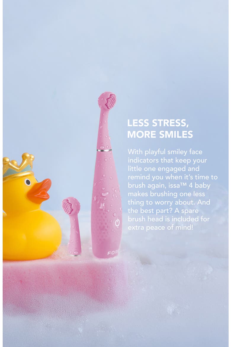 ISSA 4 Smile Baby Toothbrush, Alternate, color, PEARL PINK