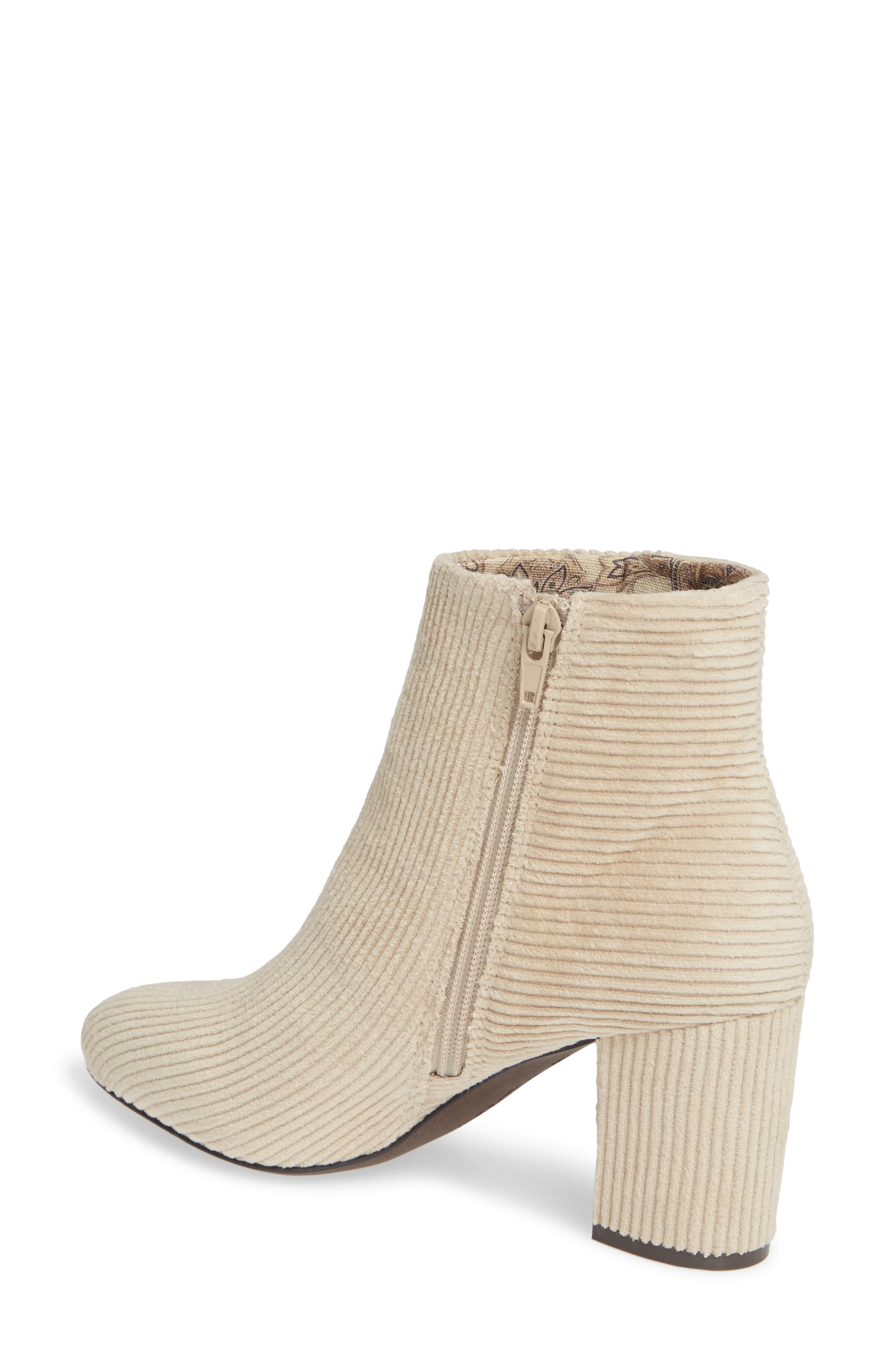 Band of Gypsies Andrea Bootie, Alternate, color, WINTER WHITE CORDUROY