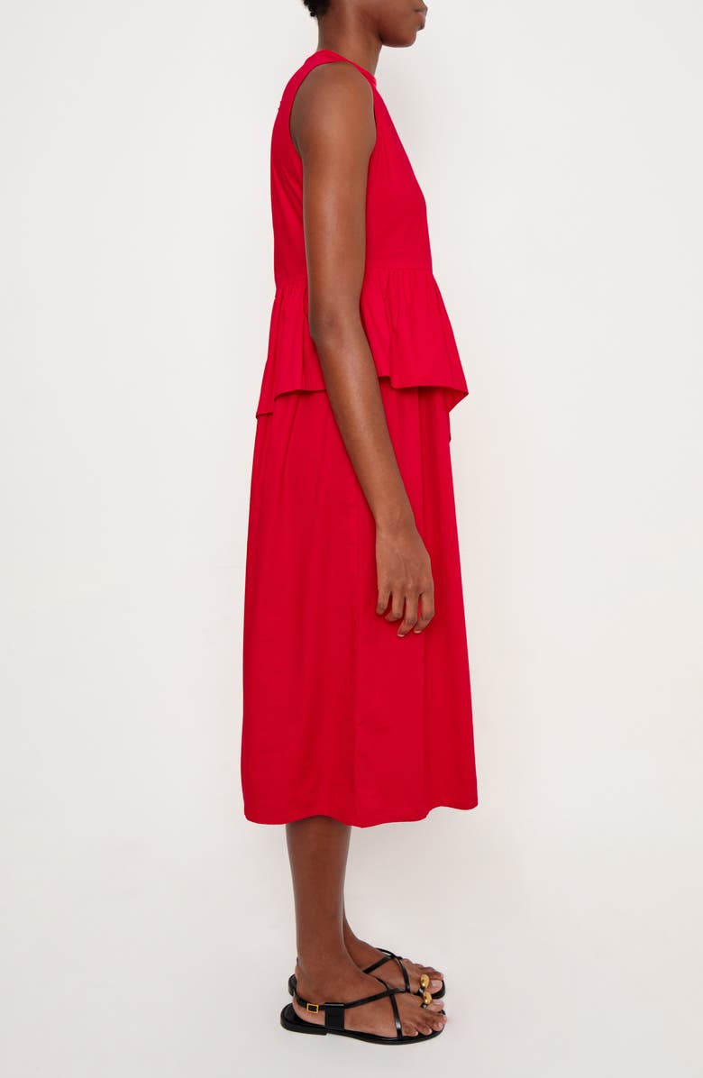 The Lulo Project The Bloodline Ruffle Sleeveless Midi Dress, Alternate, color, Red 09