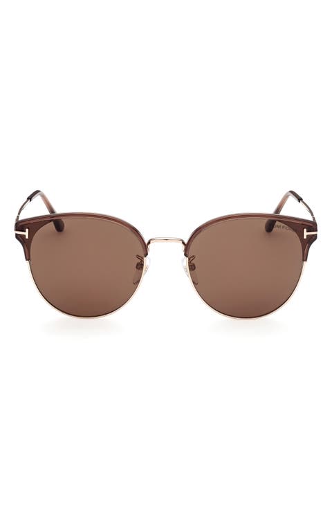 61mm Round Sunglasses