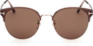 TOM FORD 61mm Round Sunglasses
