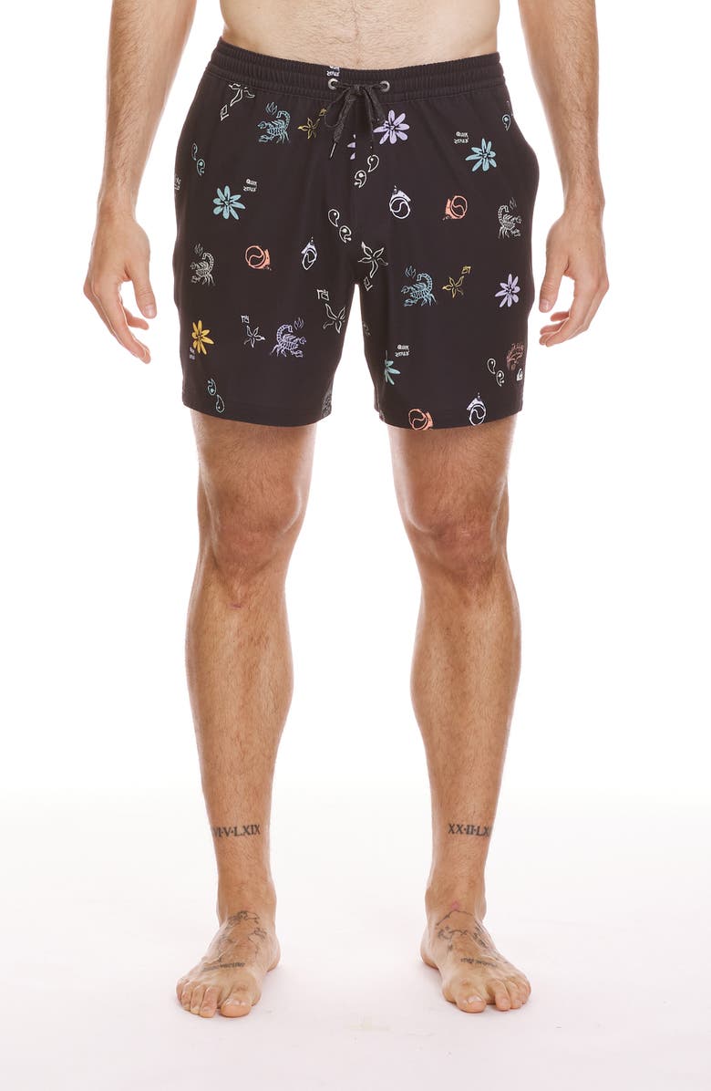 Quiksilver Surfsilk Mix Swim Trunks, Main, color, 