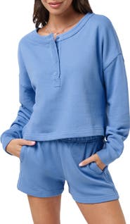 TravisMathew Octavia Long Sleeve Cotton Henley