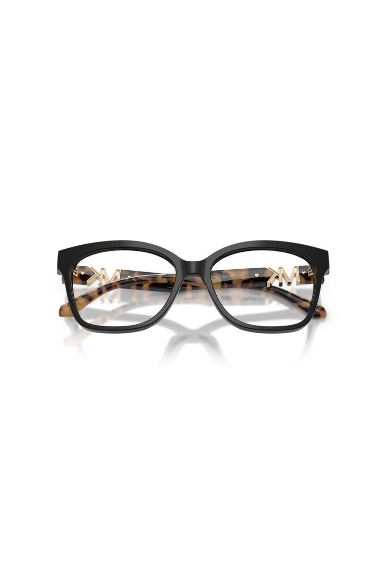 55mm Square optical glasses, Alternate, color, Black