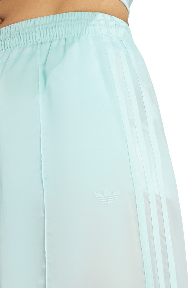 adidas Originals 3-Stripes Sheer Wide Leg Track Pants, Alternate, color, Semi Flash Aqua