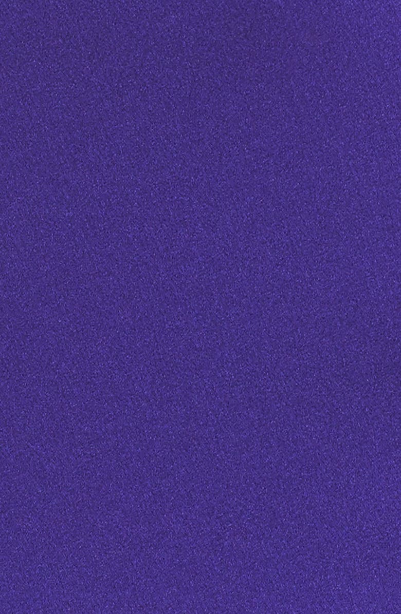 La Femme Beaded Strap Satin Gown, Alternate, color,