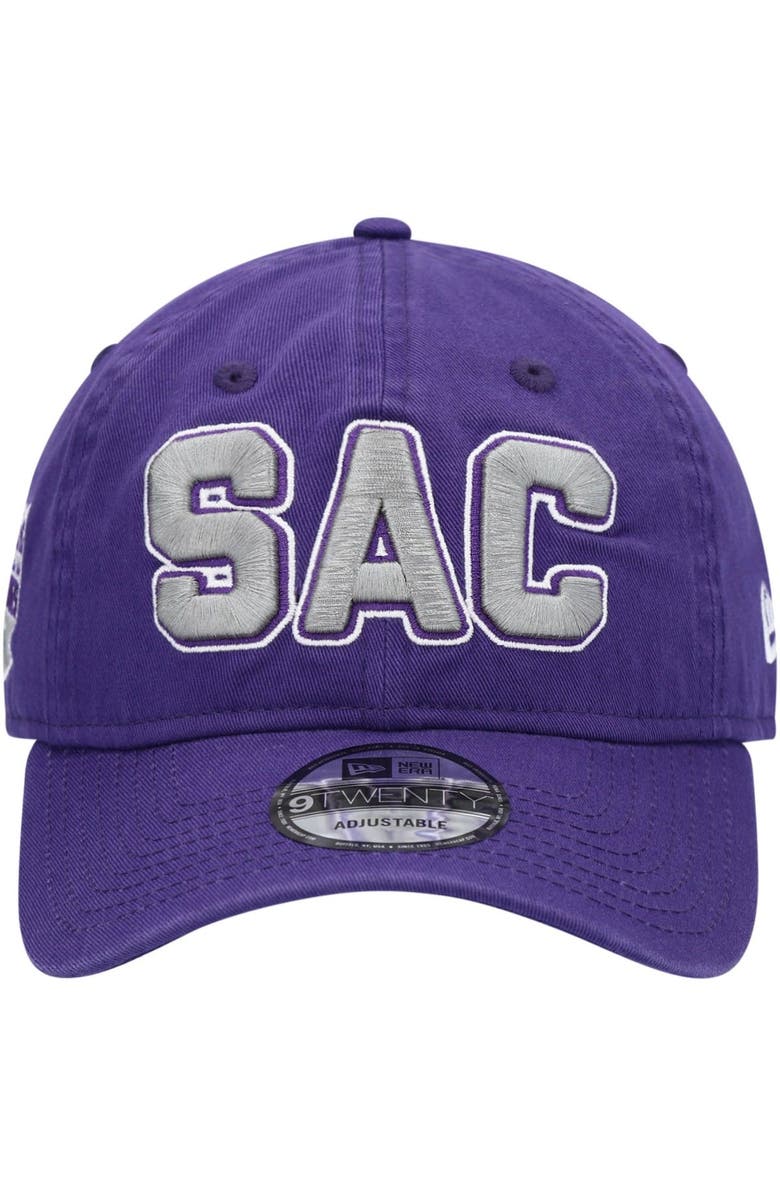 New Era Men's New Era Purple Sacramento Kings SAC 9TWENTY Adjustable Hat, Alternate, color, 