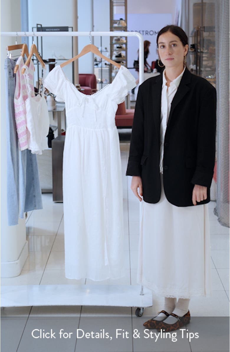 Frill Sleeve Maxi Dress