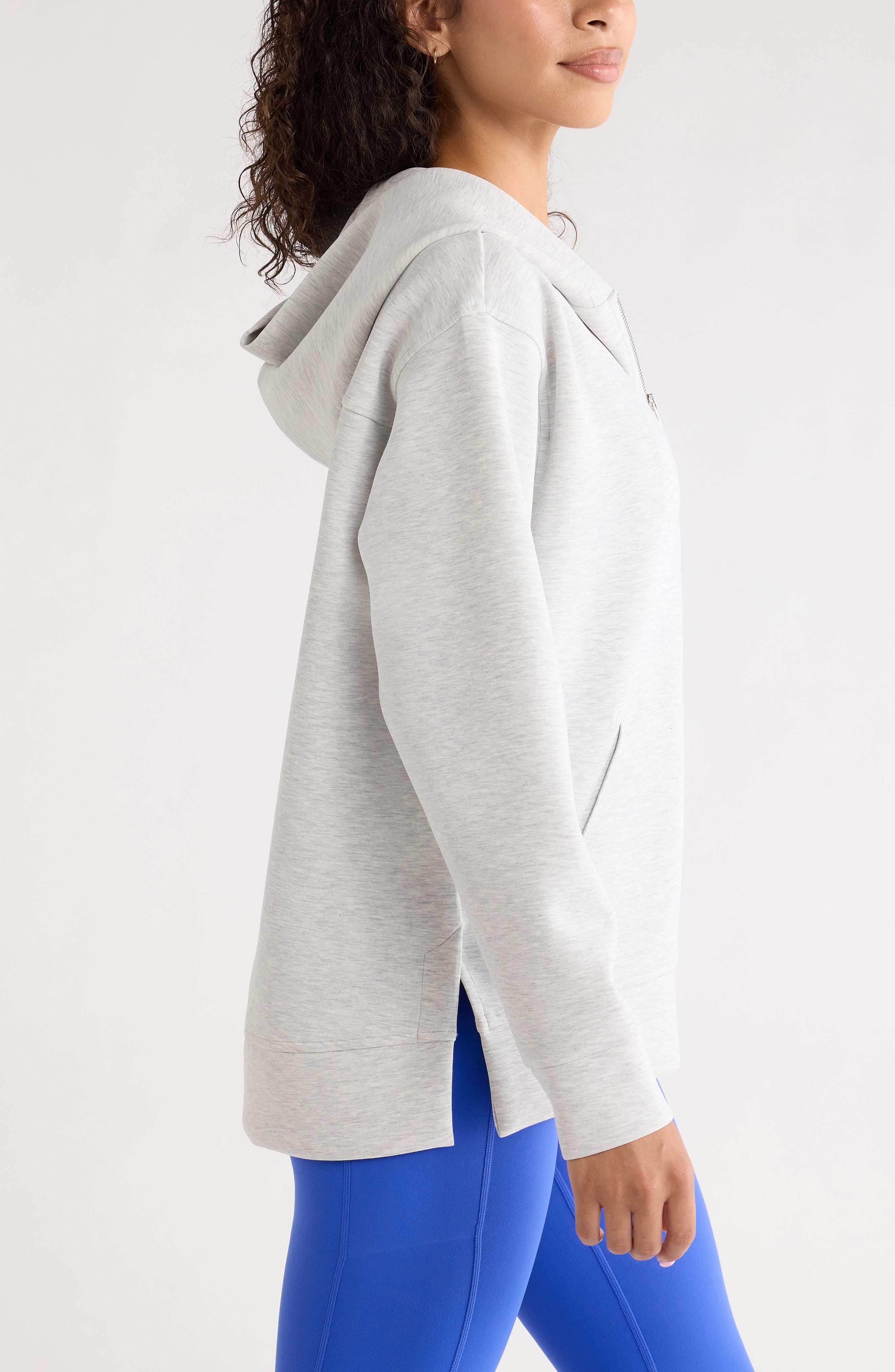 Zella Ultra Luxe Volume Zip Hoodie (Women) | Nordstrom