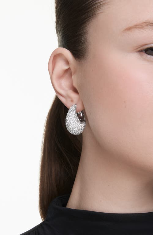 Swarovski Sublima Crystal Hoop Earrings In Metallic