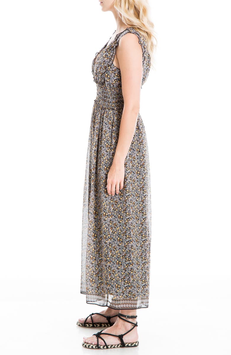 MAX STUDIO V-Neck Sleeveless Midi Dress, Alternate, color, 