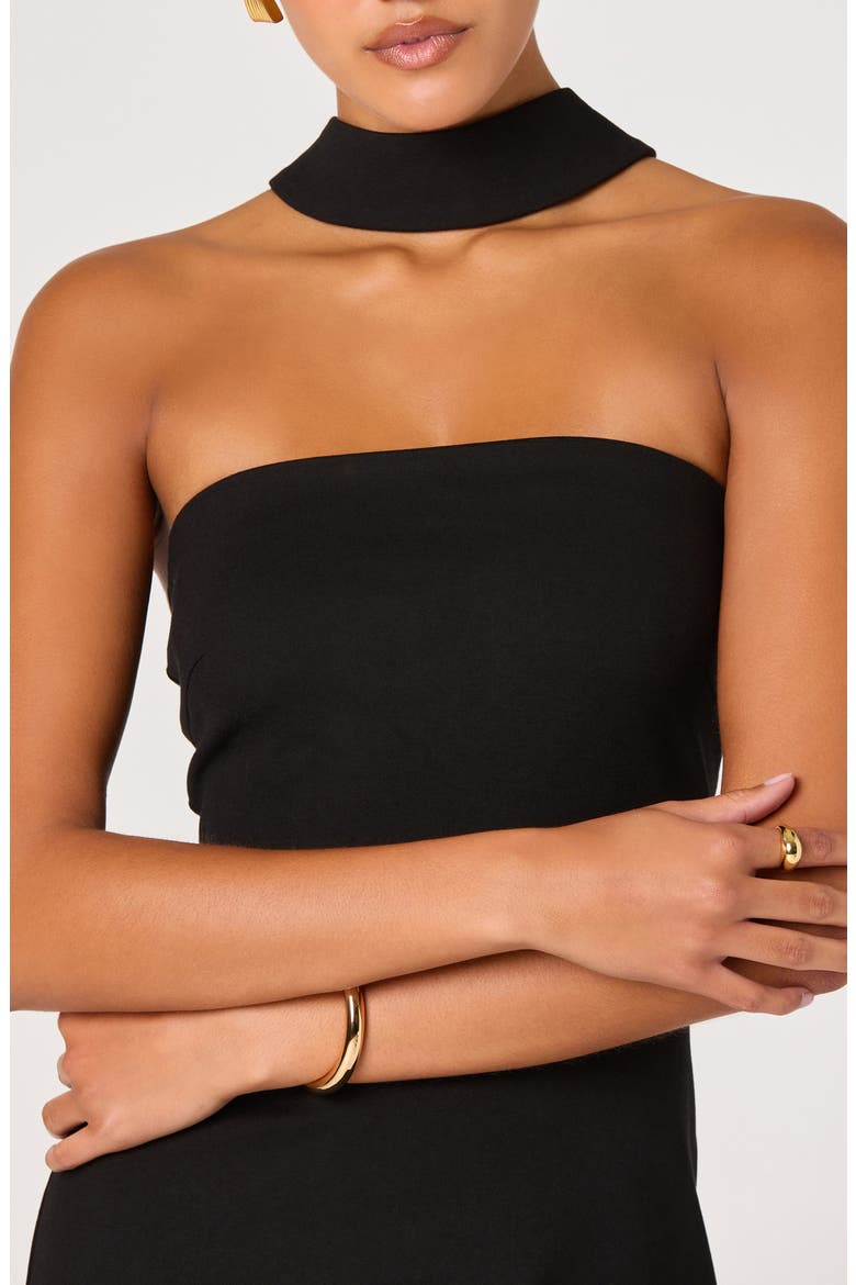 Thiala Midi Dress, Alternate, color, BLACK
