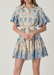 Shoshanna Lima Serra Embroidery Dress