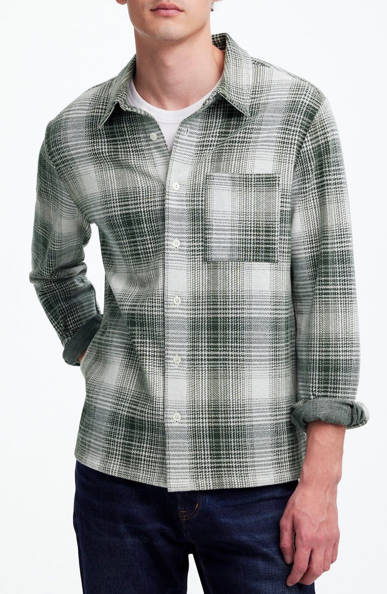 Madewell Devoe Button-Up Shirt, Main, color, Luxury Forest