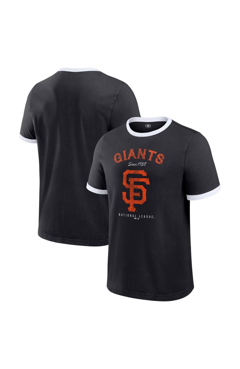 Darius Rucker Collection by Fanatics Men's Darius Rucker Collection by Fanatics  Black San Francisco Giants Washed Ringer T-Shirt, Main, color, Black