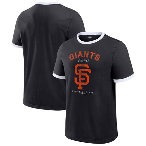 Men's Darius Rucker Collection by Fanatics  Black San Francisco Giants Washed Ringer T-Shirt