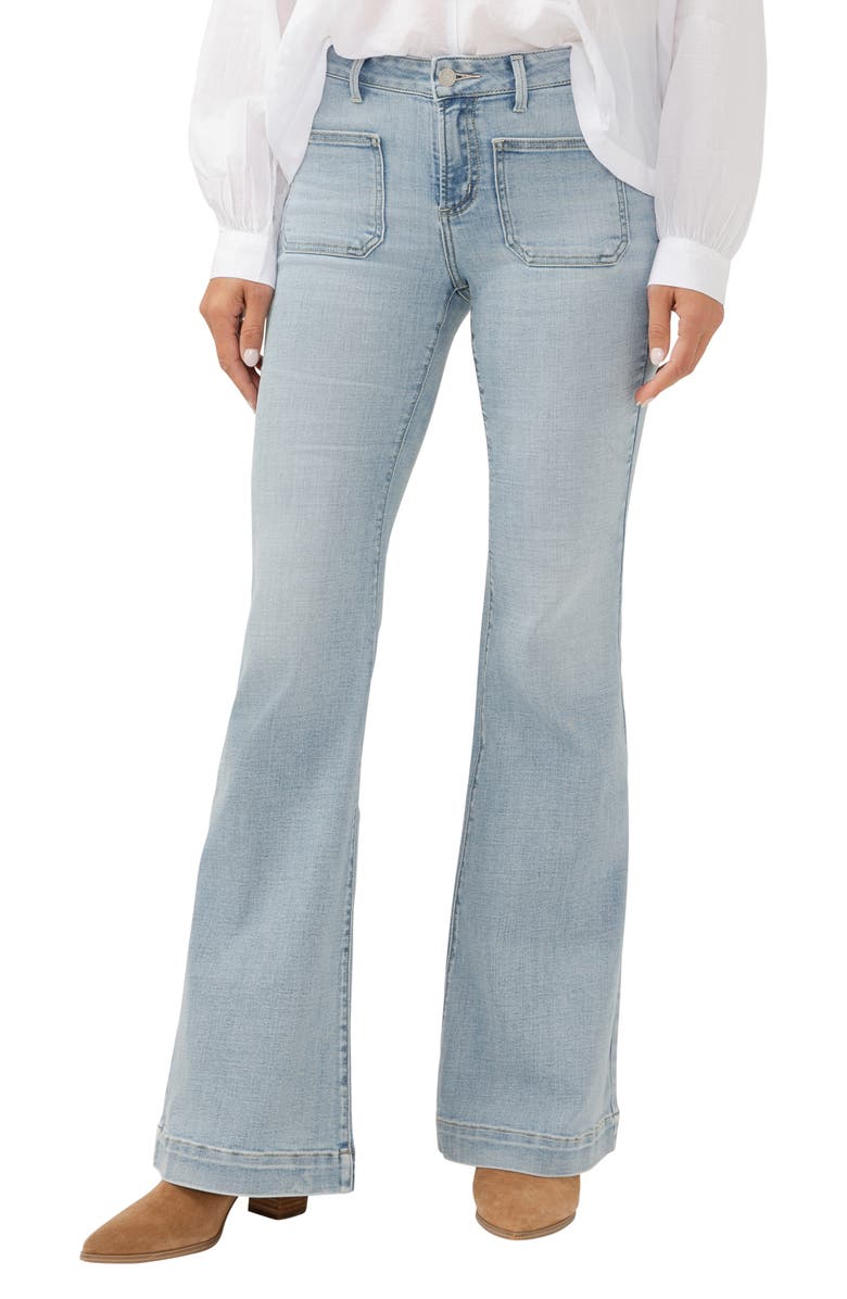 Silver Jeans Co. Suki Curvy Mid Rise Flare Jeans, Alternate, color, 