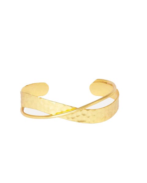 Evenness Hammered Bangle Bracelet