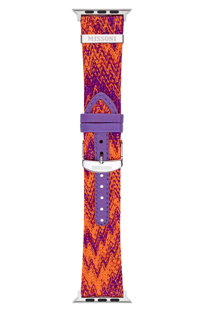 Missoni Multicolor Authentic Zigzag 24mm Textile Apple Watch<sup>®</sup> Watchband, Alternate, color,