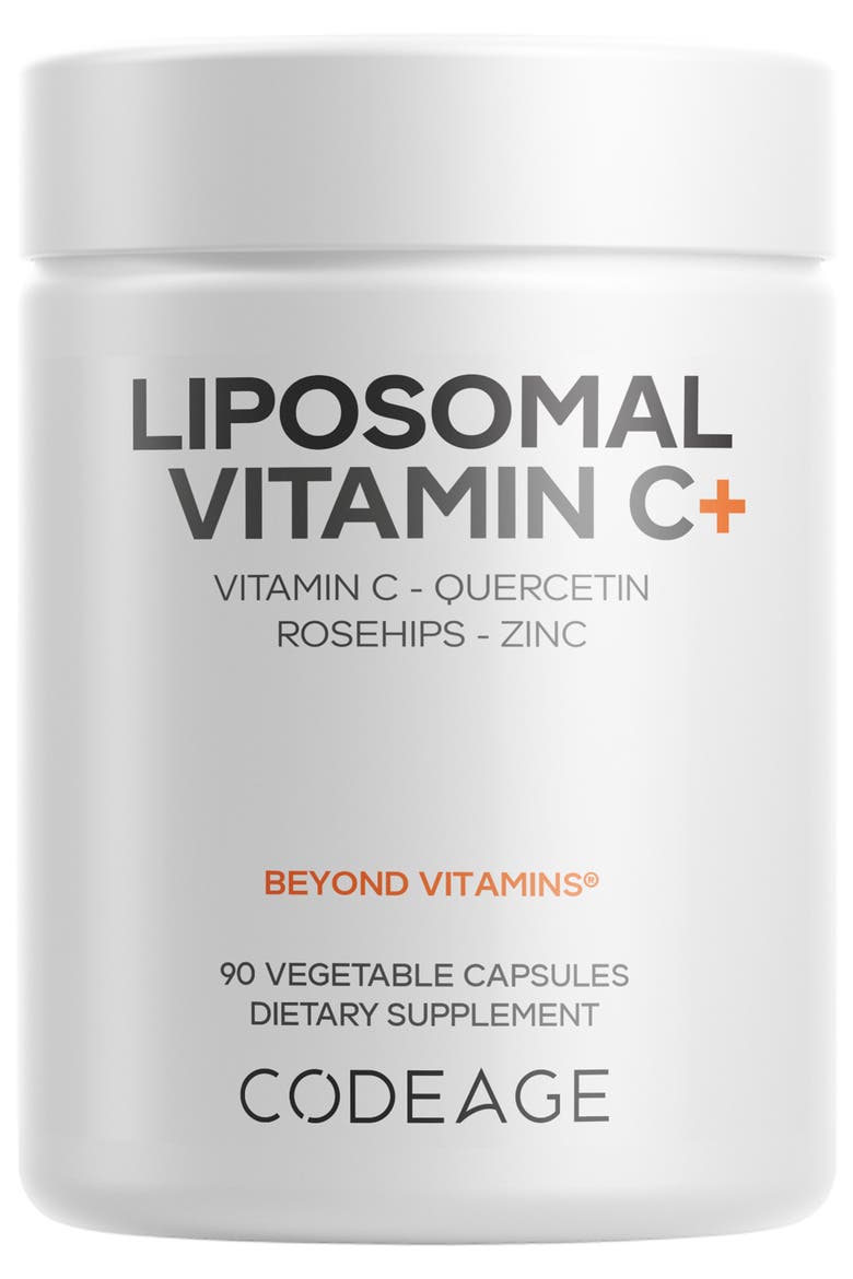 Liposomal Vitamin C, Zinc, Elderberry, Citrus Bioflavonoids, ALA, Quercetin, Main, color, White