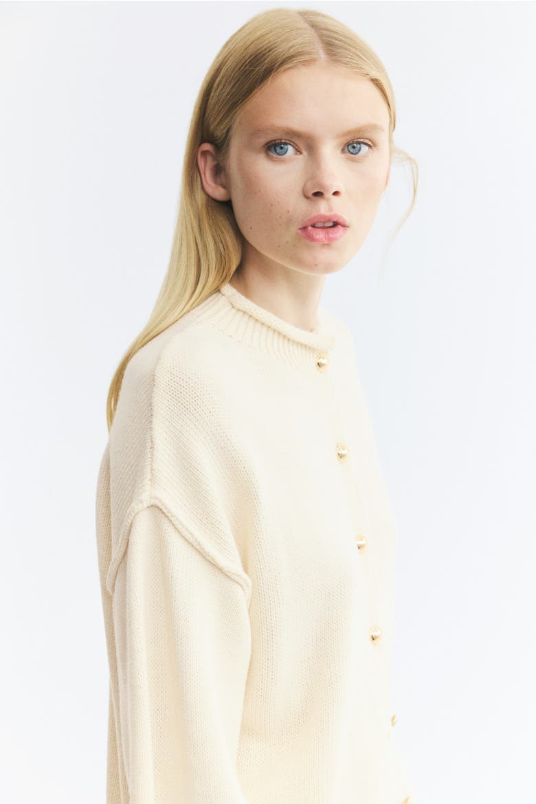 Oversized Cardigan, Alternate, color, Cream