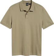 BOSS Parlay Herringbone Cotton Polo