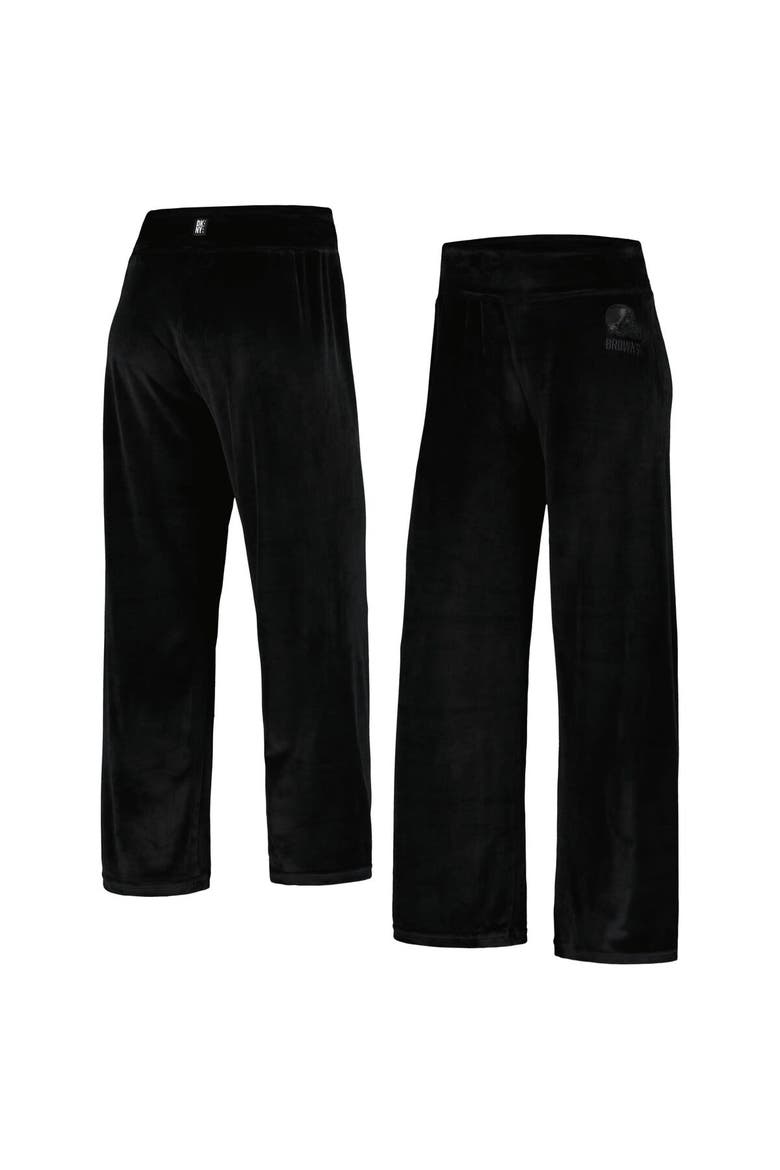 Women's DKNY Sport Black Cleveland Browns Demi Straight Leg Pants, Main, color, Black
