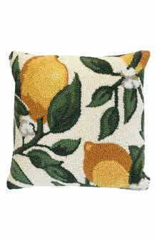 R16 HOME Lemon Vine Accent Pillow