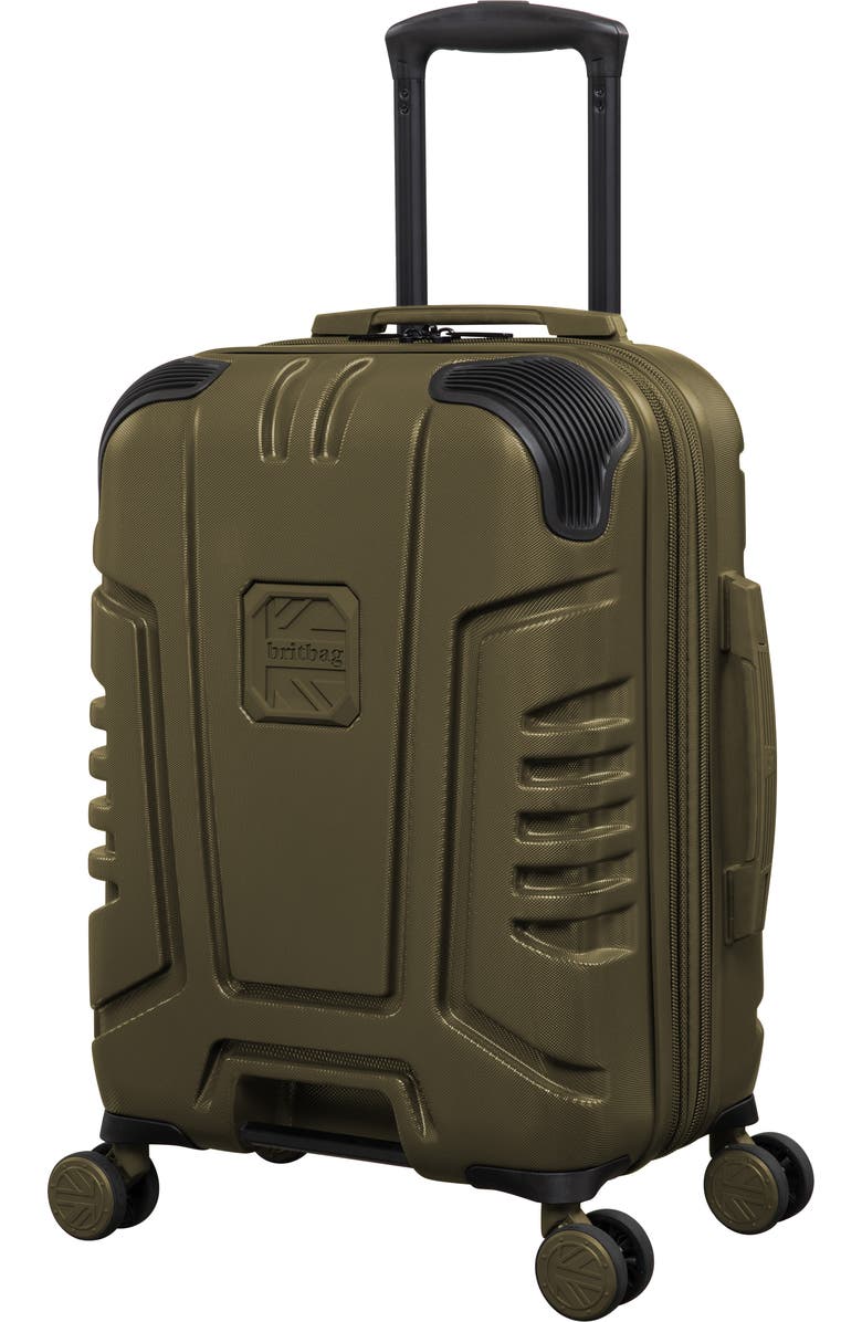 Britbag Cherokee II 21-Inch Hardside Carry-On Luggage, Main, color, Dark Olive