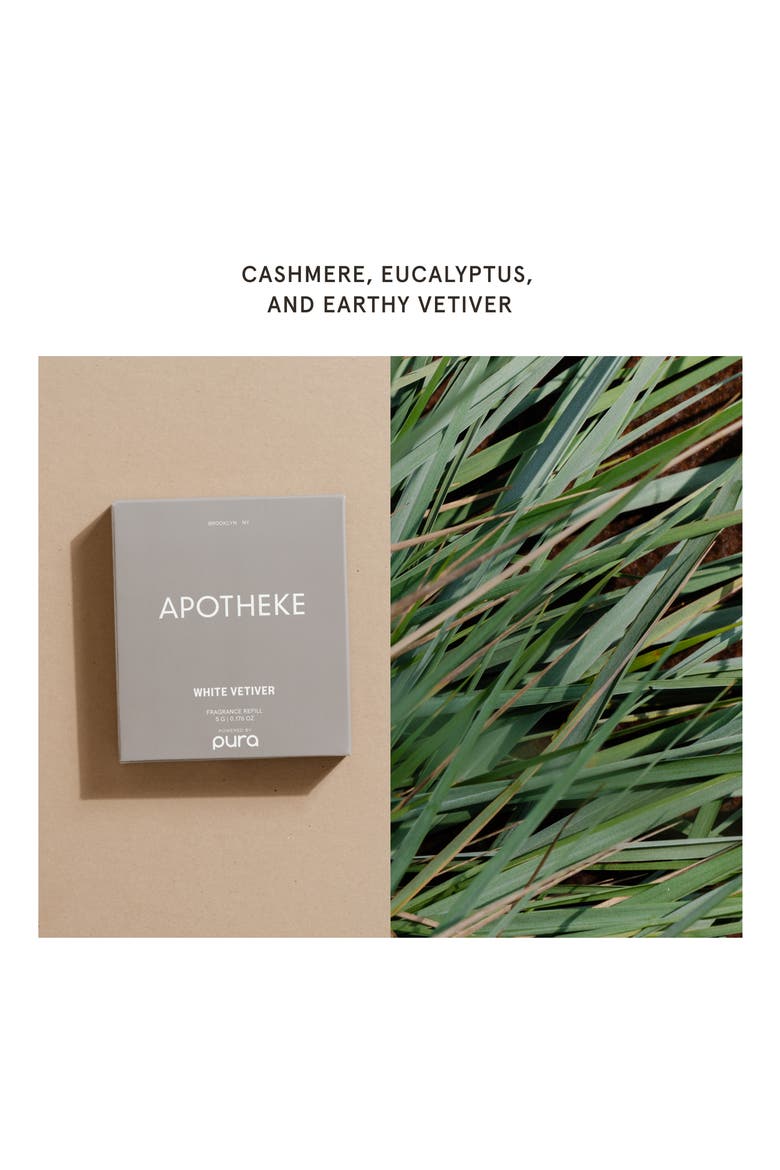 x Apotheke Sea Salt Grapefruit Car Fragrance Refill Duo, Alternate, color, WHITE VETIVER