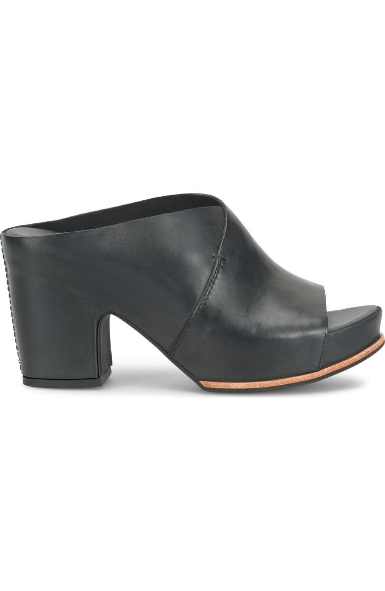 Kork-Ease<sup>®</sup> Stowe Platform Slide Sandal, Alternate, color, Black Leather