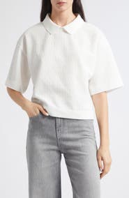 Emporio Armani Jerseywear Chevron Jacquard Knit Top