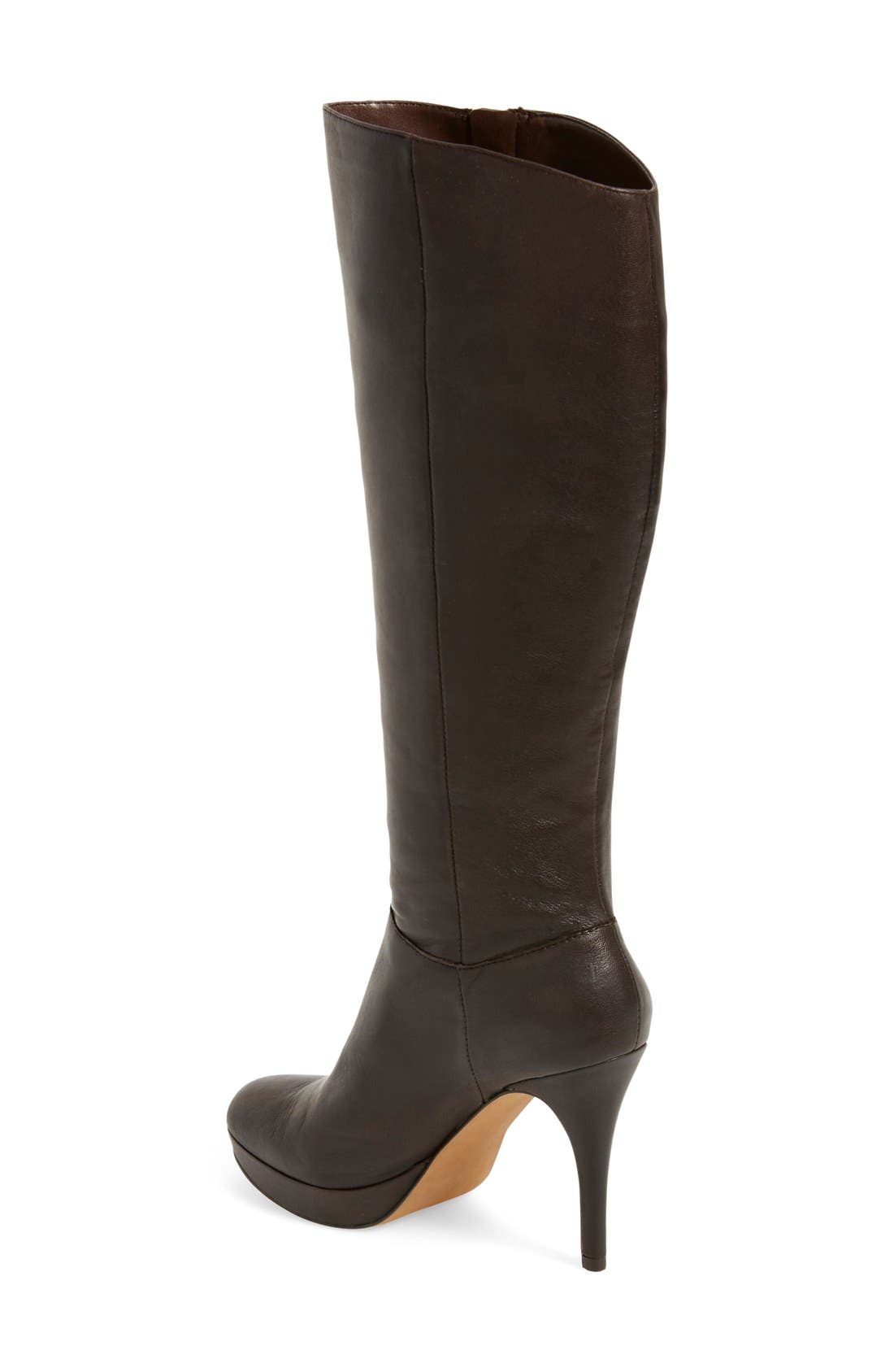 'Emilian' Tall Boot, Alternate, color, DARK ROAST LEATHER
