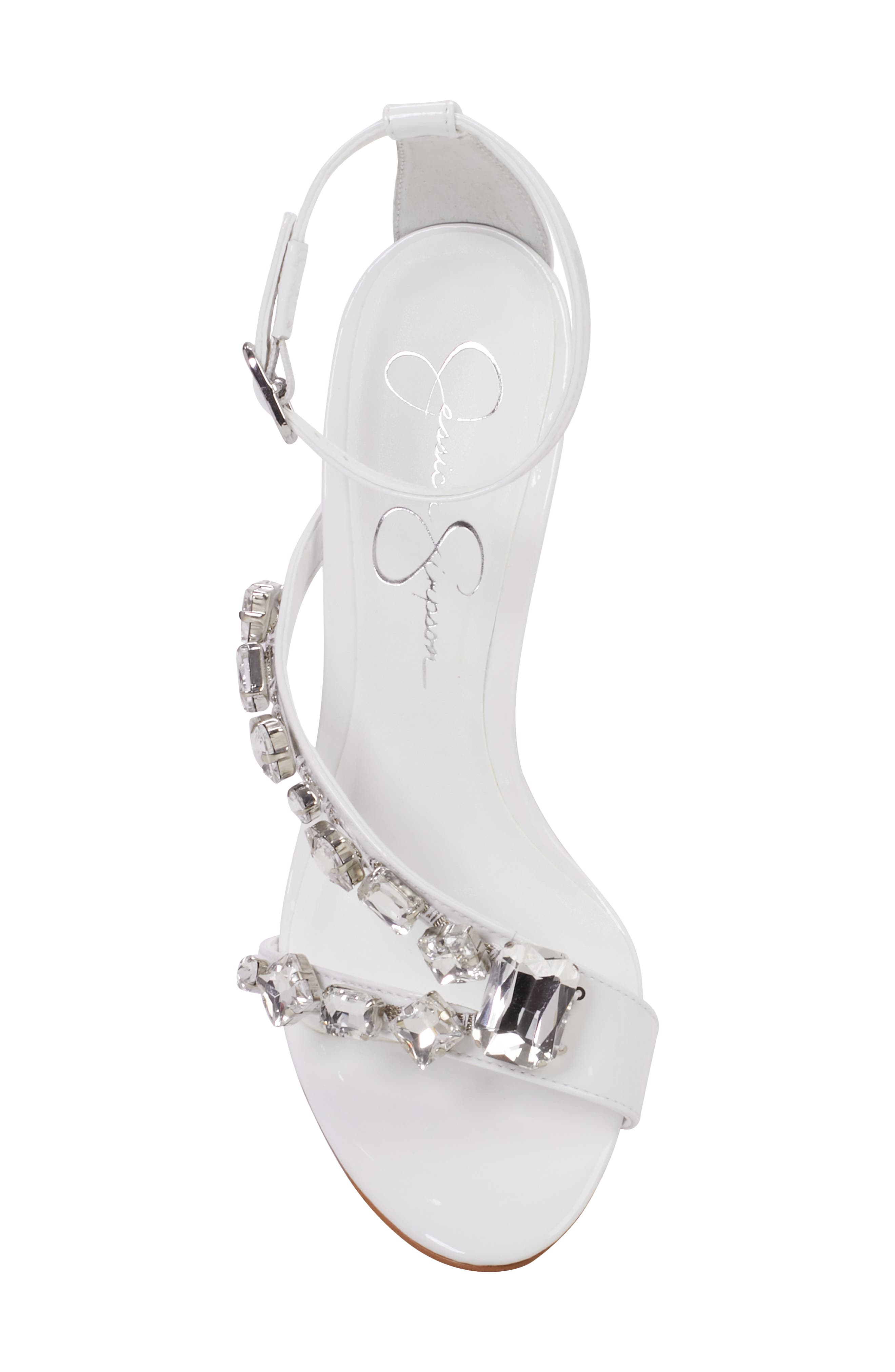 Jessica Simpson Raela Ankle Strap Sandal, Alternate, color, White