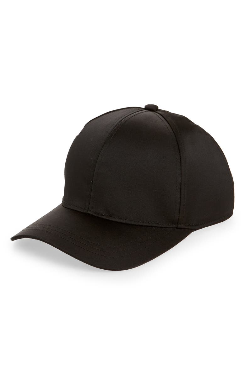 LITA by Ciara Satin Baseball Cap, Main, color, 