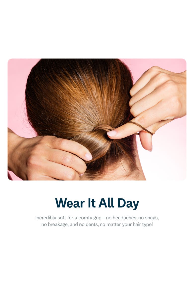 Extra Fine Hair Bands, Alternate, color, Light Brown