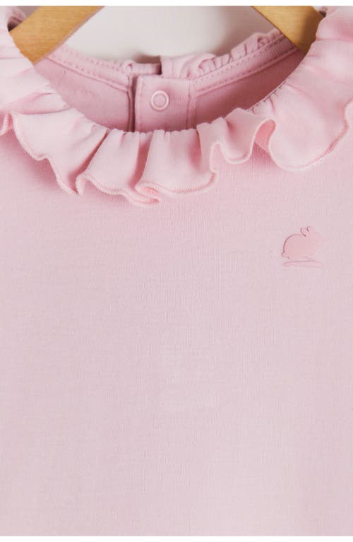 Babycottons Essentials Ruffle Romper In Pink