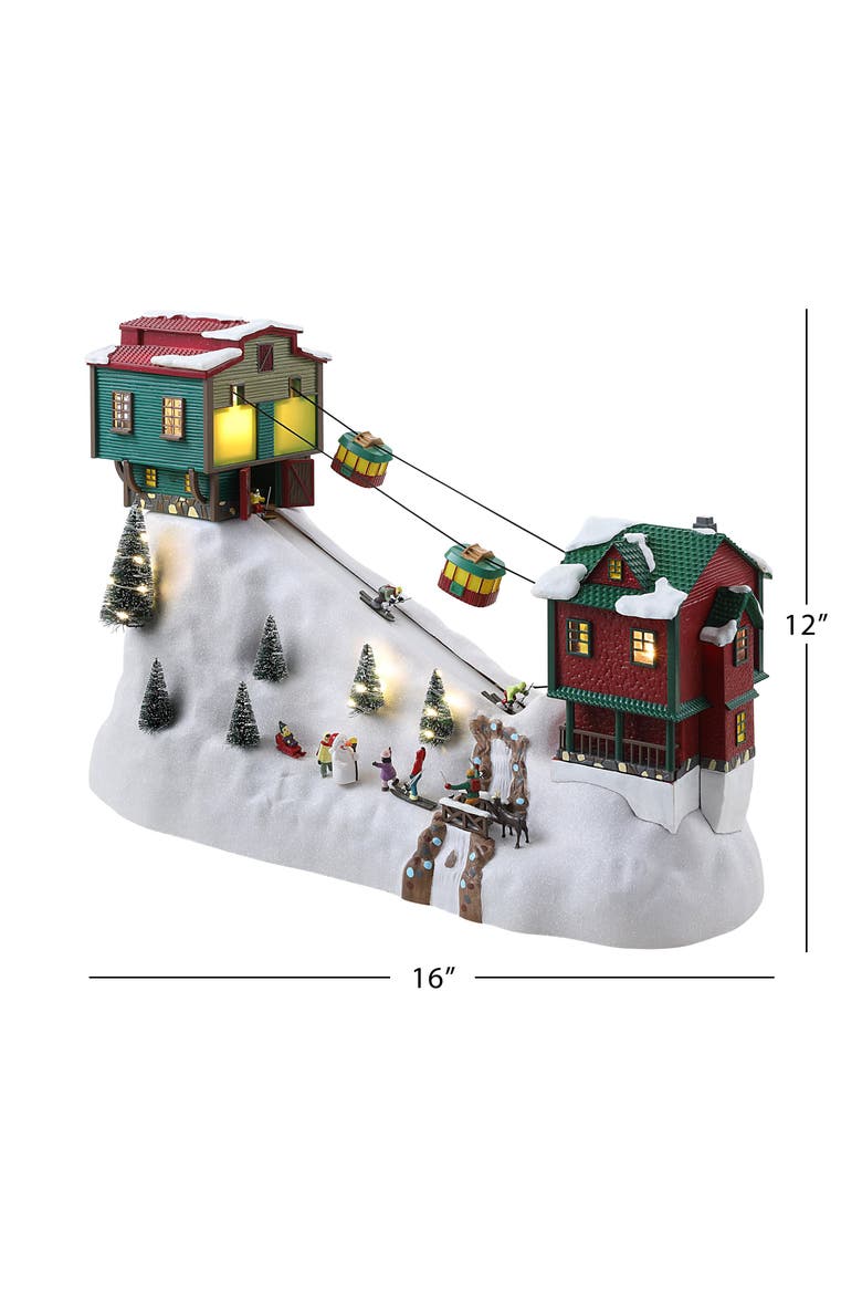 18 in. Winter Wonderland Cable Cars, Alternate, color, Multicolored
