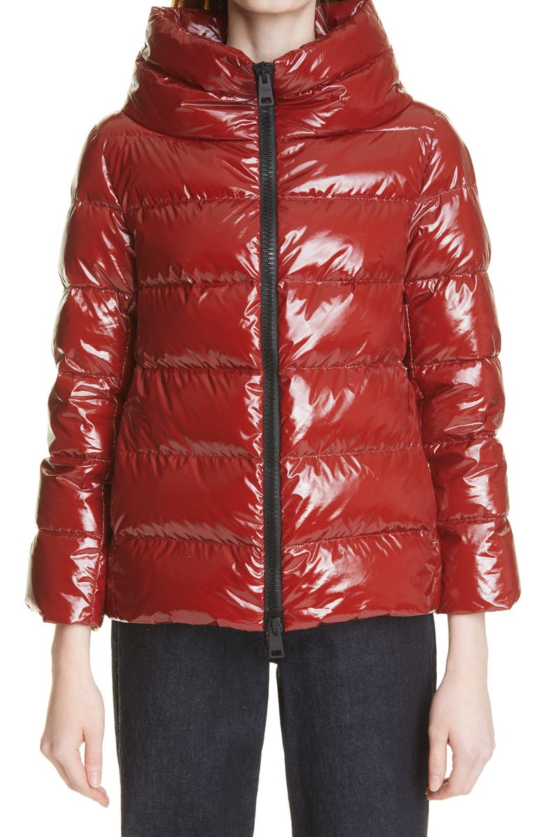 Herno Lacquered Nylon Down Puffer Jacket, Main, color,