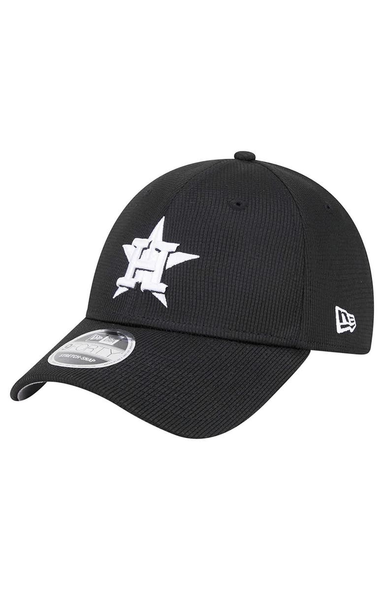 New Era Men's New Era Black Houston Astros Pivot 9FORTY Adjustable Hat, Main, color, Black