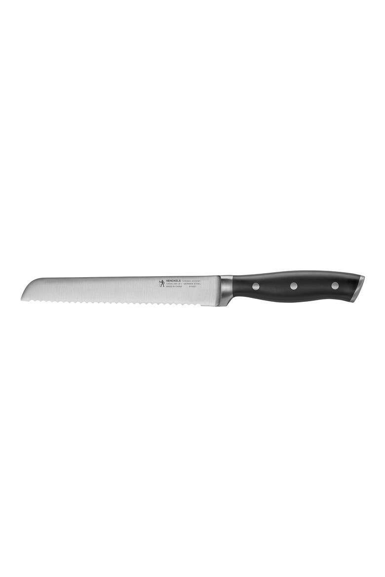 Forged Accent 8-Inch Bread Knife, Main, color, BLACK